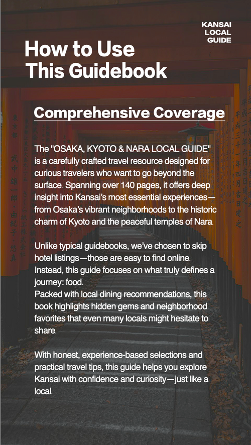 Osaka, Kyoto & Nara Local Guide (PDF)