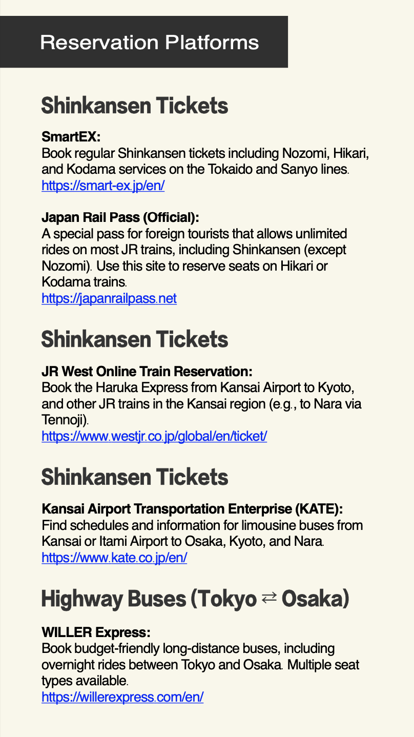 Osaka, Kyoto & Nara Local Guide (PDF)